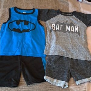 Batman boys Shorts outfits 4T bundle